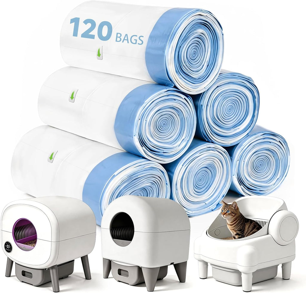 Decalare Cat Litter Box Liners pack front view showcasing heavy duty construction.