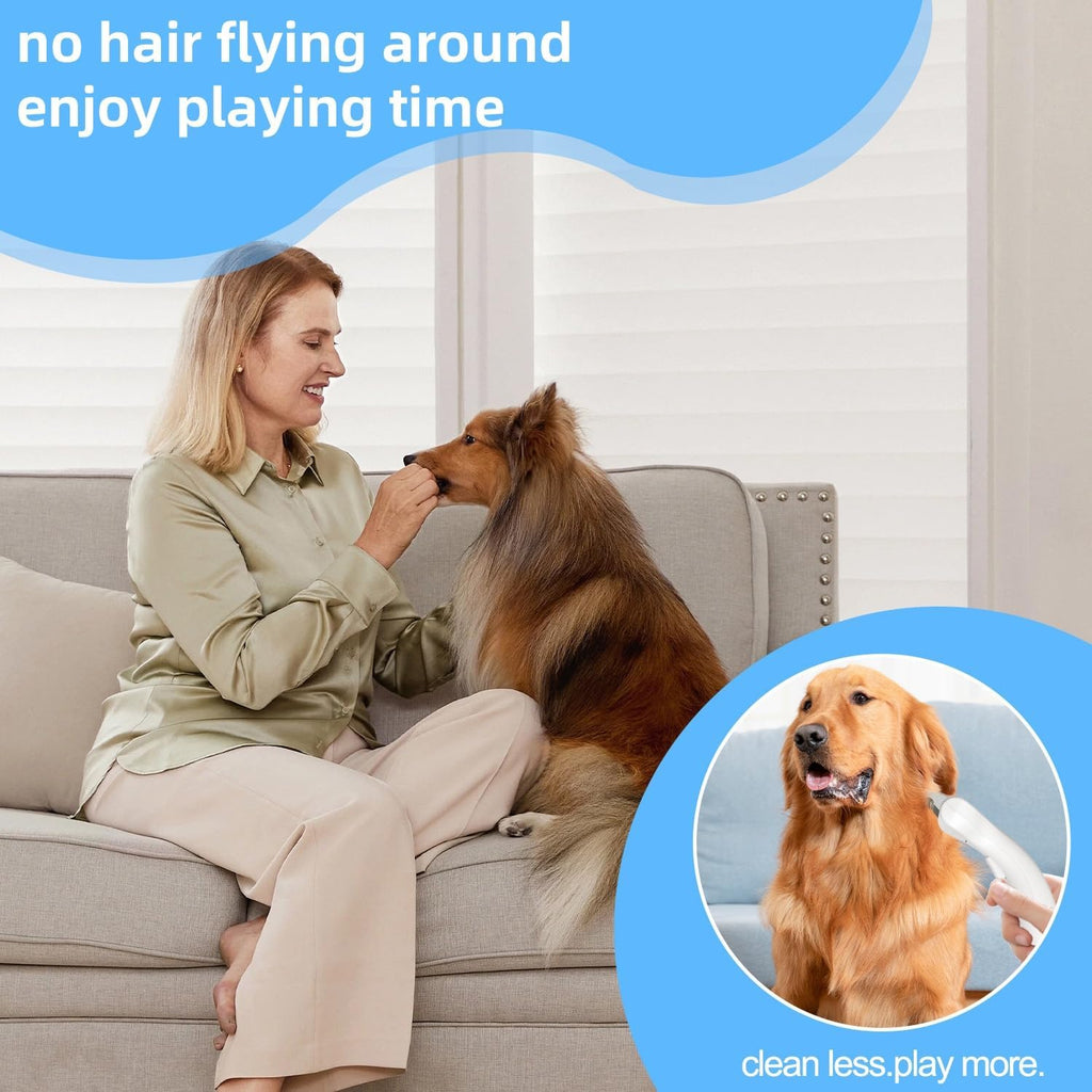 OYCGYLCH pet grooming tool showing the ergonomic non slip bending handle design