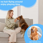 OYCGYLCH pet grooming tool showing the ergonomic non slip bending handle design