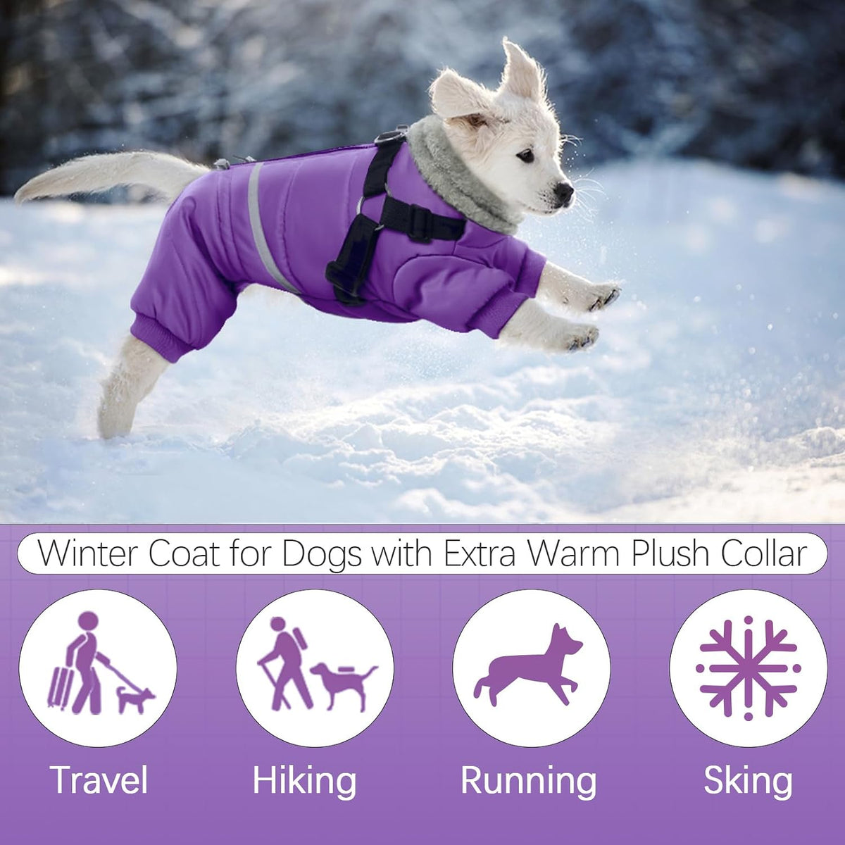 Adjustable drawstring detail on turtleneck dog coat