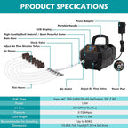 Hygger air pump setup for hydroponic system oxygenation