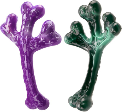 Frienhund 2-Pack Indestructible Dog Chew Toys for Aggressive Chewers: Textured Cactus with Grooves for Peanut Butter & Yogurt, Beef Nylon Bones for Large Dogs 20-90 lbs, Easy Chew & Long Lasting - Image 10
