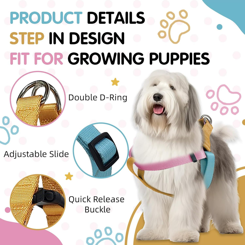 Side view of PawHuggies colorblock dog harness