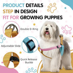 Side view of PawHuggies colorblock dog harness