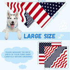 Reversible American flag pet scarf for large dogs