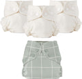 Esembly cloth diaper bundle set front view with lattice pattern