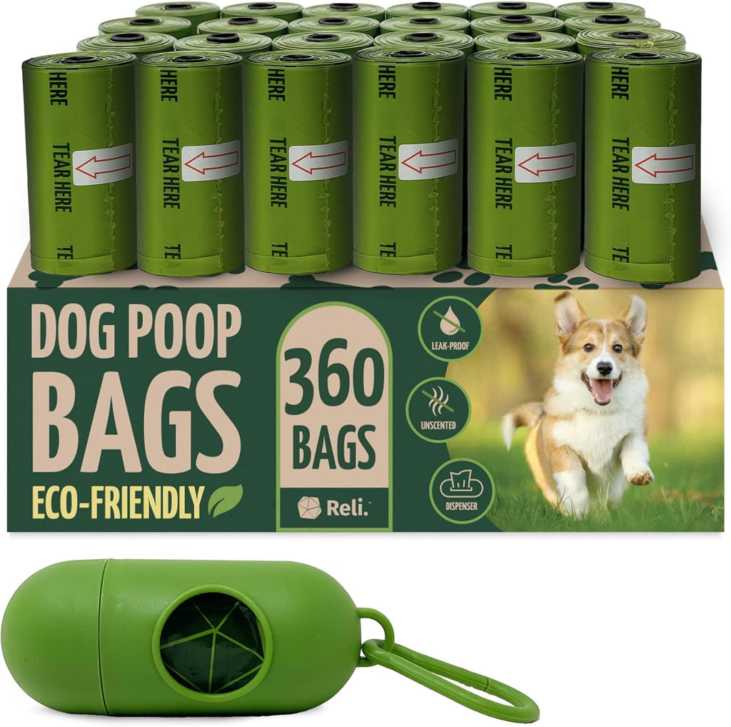 Reli biodegradable dog poop bags front view authentic pet supplies