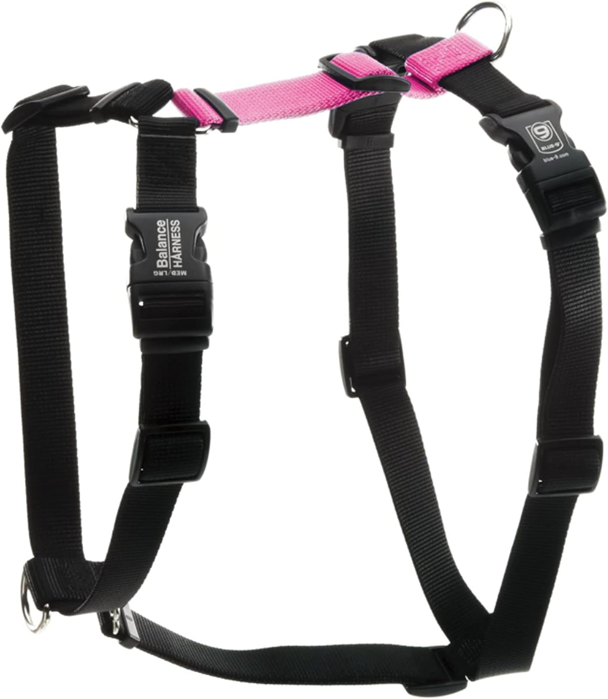 Fully customizable dog training harness flat lay