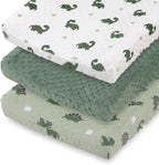 The Peanutshell dinosaur changing pad covers front view