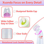 Veterinarian designed angled pet nursing bottles for comfortable hand feeding