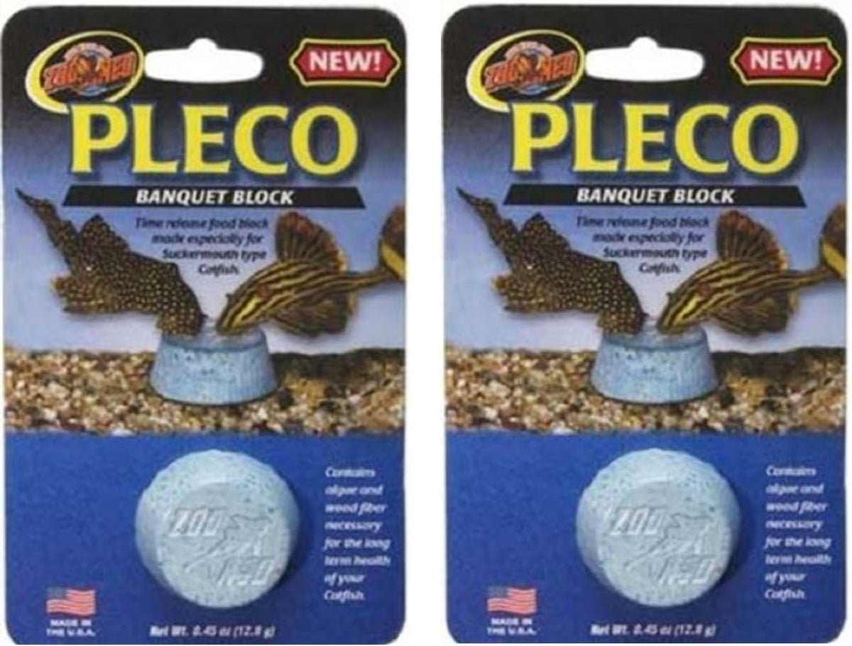 Zoo Med pleco banquet block in aquarium setting