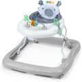 Ingenuity Smooth Strides Activity Baby Walker Chambray front view developmental toy