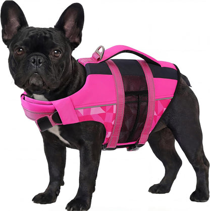 ASENKU Dog Life Jacket with Reflective Stripes, Adjustable High Flotation Dog Safety Vest, Ripstop Pet Lifesaver for Swimming Boating, Lightweight Life Preserver for Large Dogs (Blue, XL) - Image 15