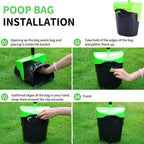 Ienjoyed premium imported dog pooper scooper setup with one hundred sixty waste bags