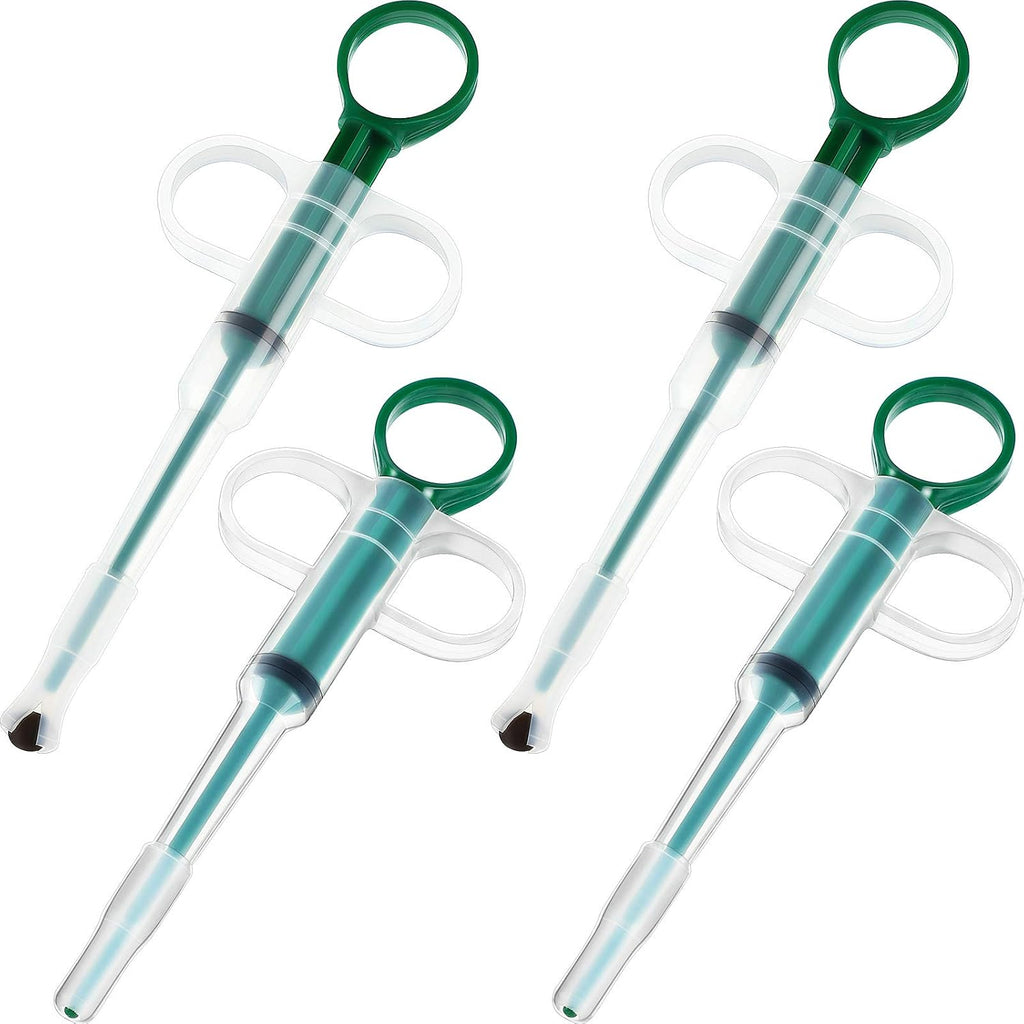 Nuanchu 4 Pieces Pet Pill Plunger Popper for Small Cats Dogs Pill Gun Dispenser Shooter Pet Piller Soft Tip Tablet Syringe Pusher Animal Medicine Feeder for Feeding Accessories (Blue) - Image 9