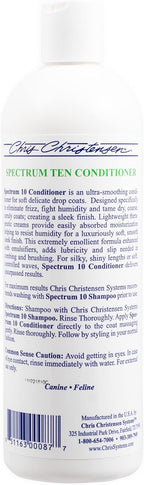 Chris Christensen soft coat smoothing conditioner 473 millilitres bottle for drop coats