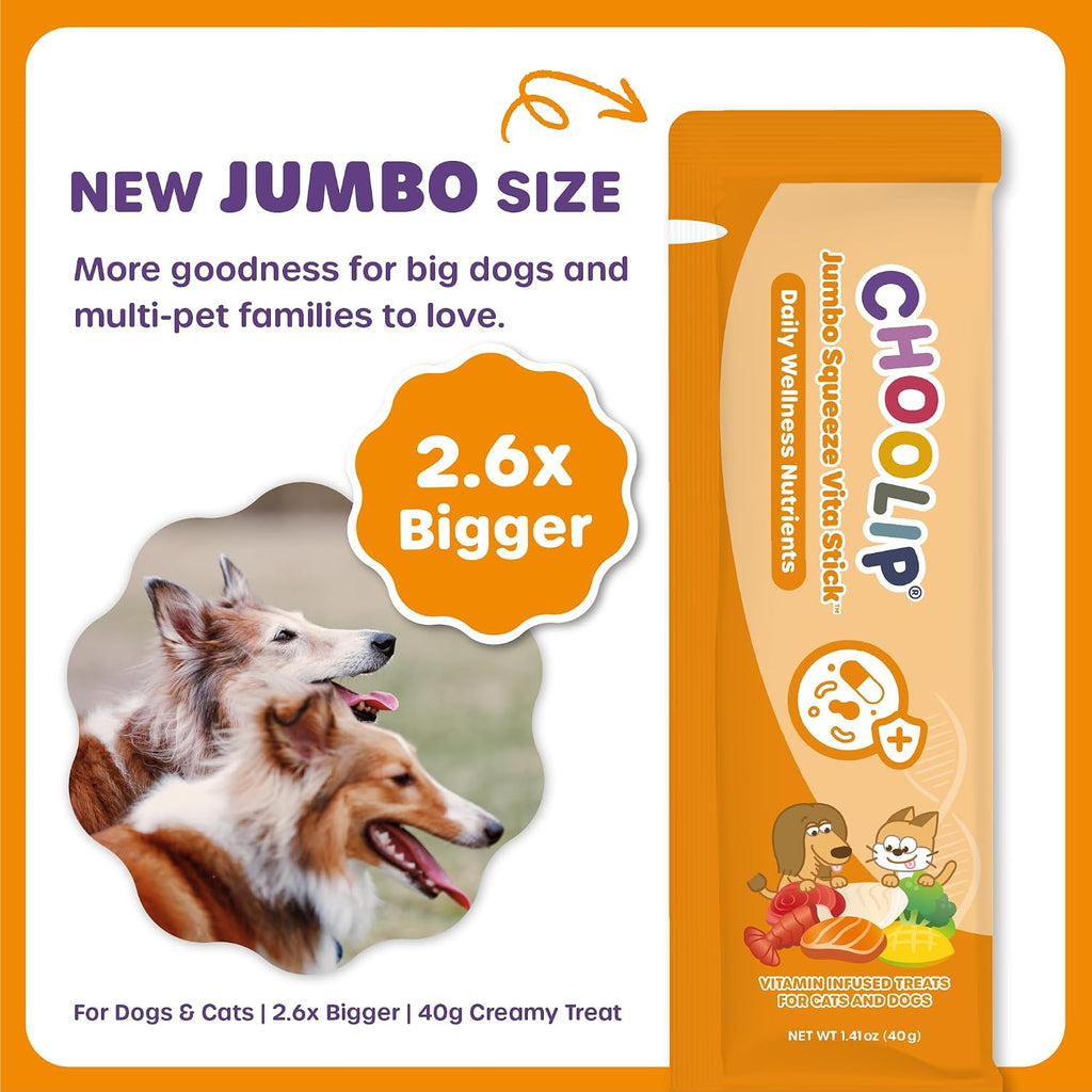 Close up of Choolip fish puree lickable treat packaging