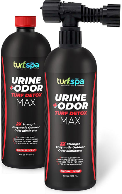 MAX Urine & Odor Turf Detox: Double-Strength Enzyme Cleaner & Odor Eliminator for Artificial Grass, Turf, Concrete & Patios, Pet Urine Enzymatic Cleaner for Dogs & Cats - 32 oz Sprayer - Image 9