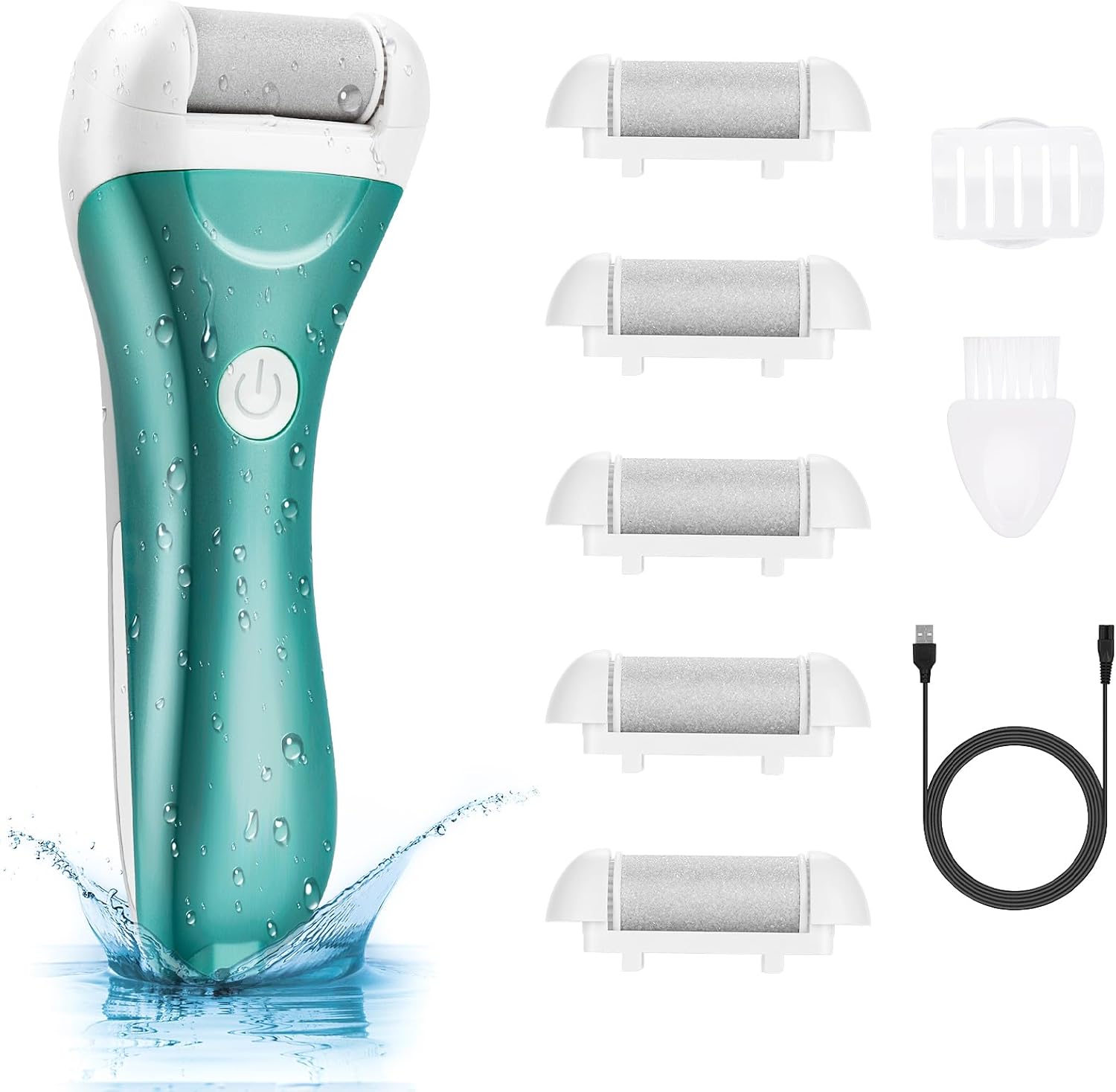 Nicebirdie Electric Foot File Callus Remover green front view