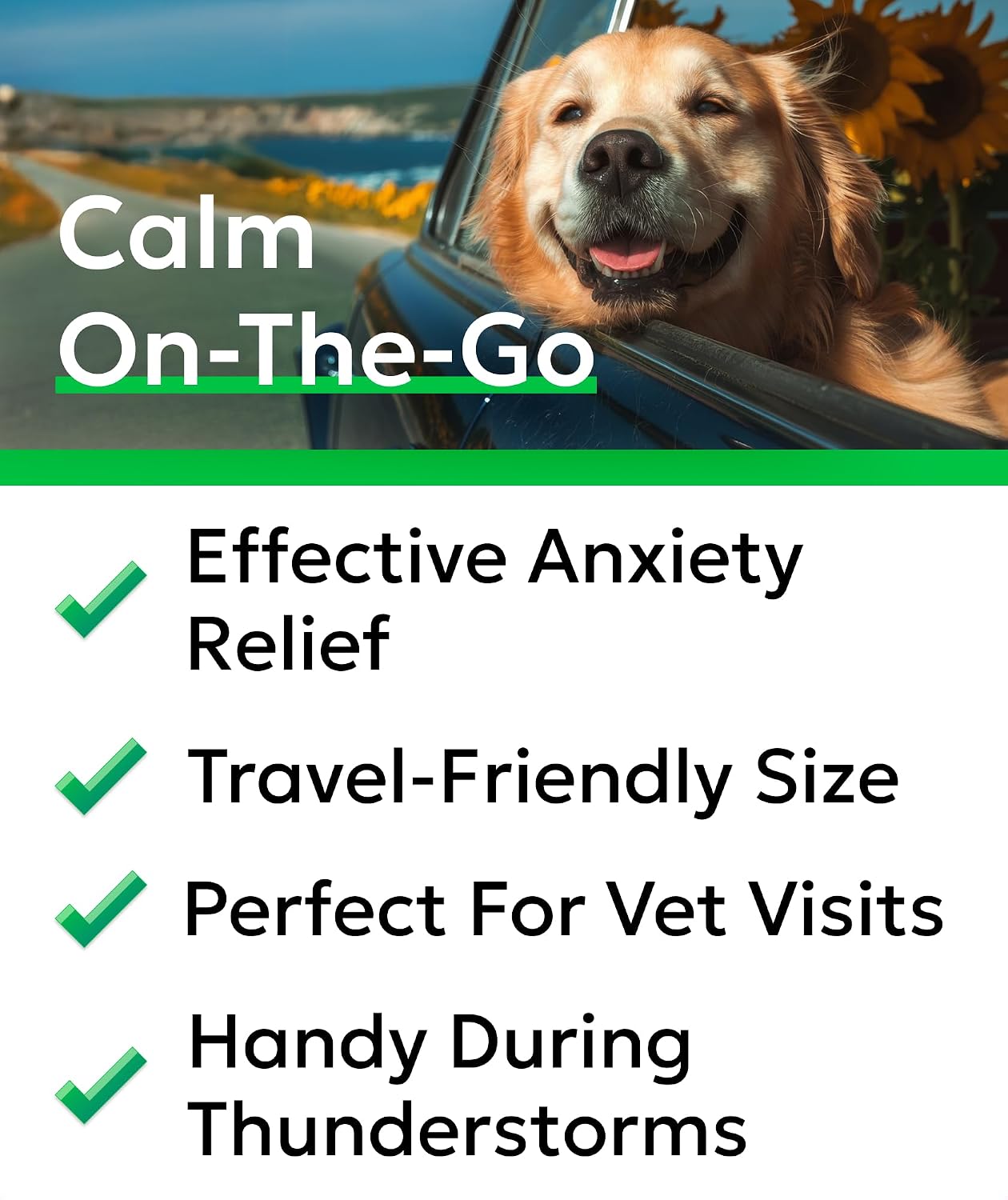 Bark And Spark USA imported calming treats for dog separation anxiety relief