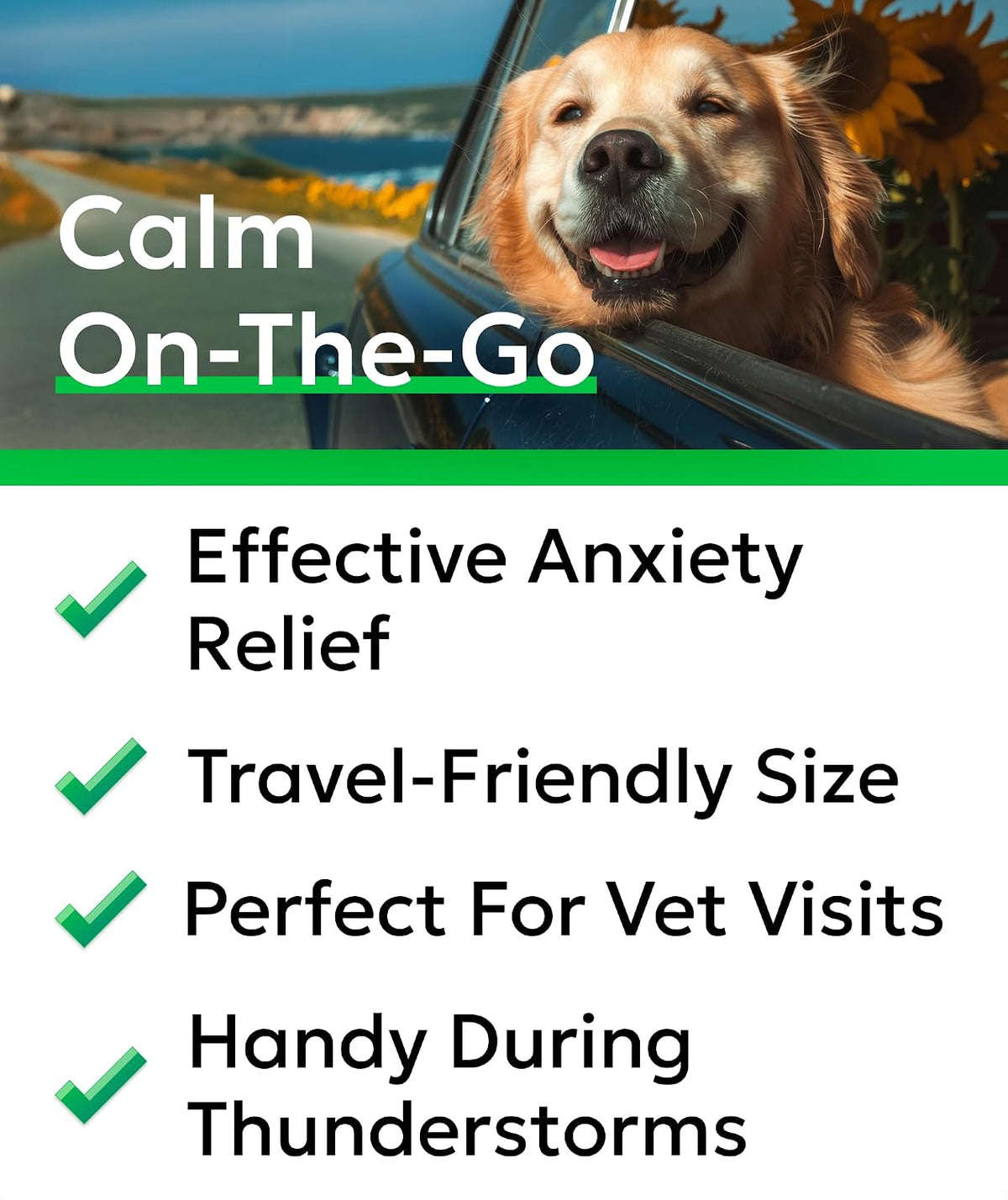 Bark And Spark USA imported calming treats for dog separation anxiety relief