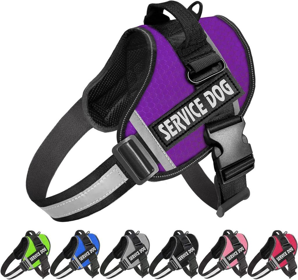 JSXD Dog Harness,No-Pull Service Dog Harness with Handle Adjustable Outdoor Pet Dog Vest 3M Reflective Nylon Material Vest for Breeds,Easy Control for Small Medium Large Dogs - Image 12