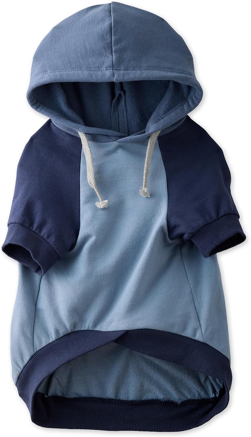 Stretchy neck and sleeve openings for flexible dog clothing