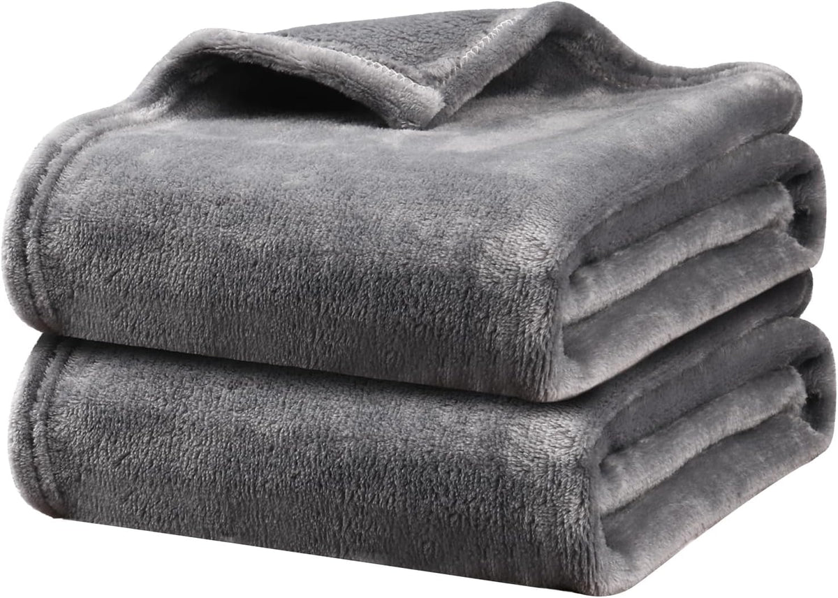 Onarway Dog Blanket Washable for Puppy: 4 Packs Dog Blankets 40"x28" - Fluffy Soft Small Throw for Cat Puppy Kitten Dogs - Fleece Pet Blankets for Bed Sofa Car and Indoor - Grey and Khaki - Image 9