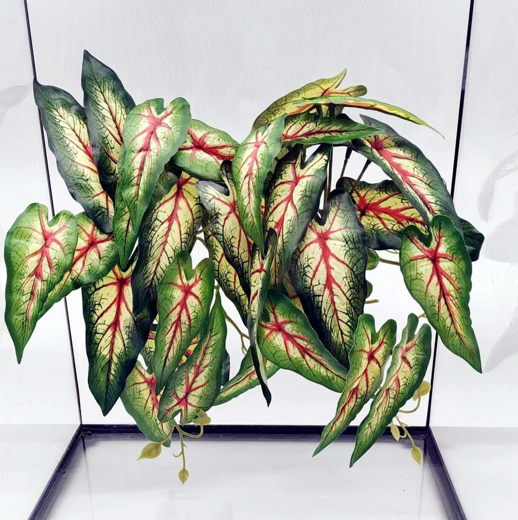 Reptile Plants for Terrarium, Amphibian Habitat Decor Artificial Hanging Plants with Suction Cup, Artificial Plants for Gecko Chameleon Snake Tortoise Tank Accessories. 2-Pack (Monstera) - Image 10