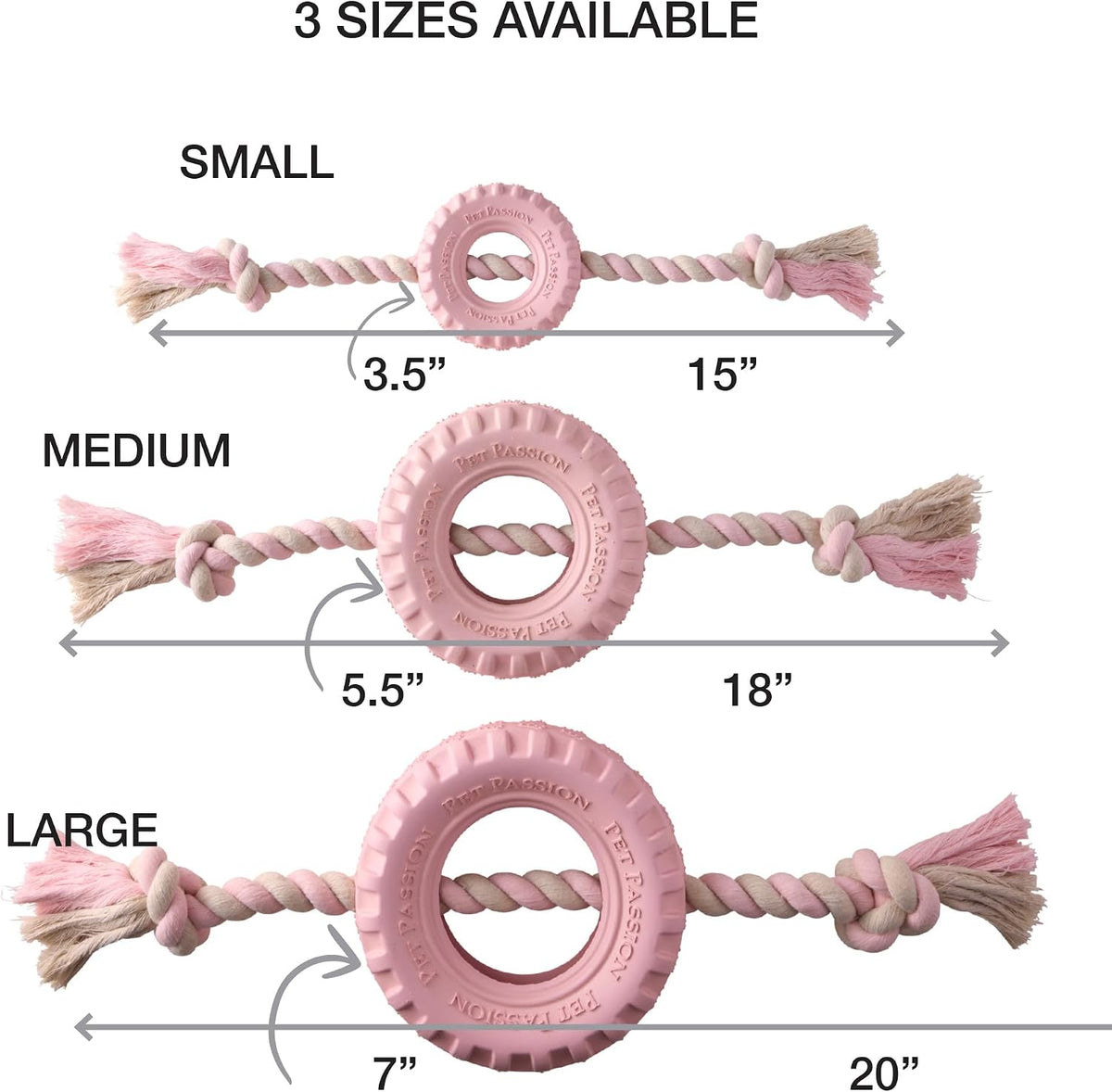 Durable natural rubber tire pet toy for interactive dog play