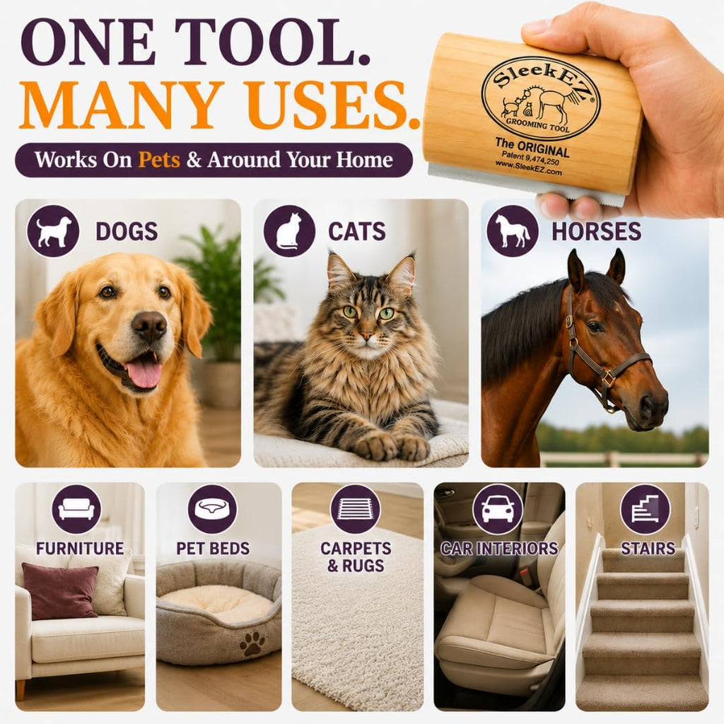 Sleekez 5 inch grooming tool packaging and product