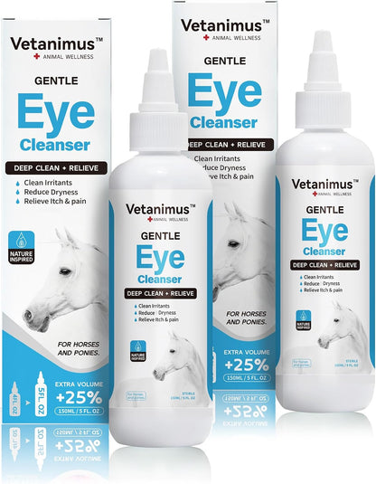 Vetanimus eye cleanser bottle with natural botanical ingredients