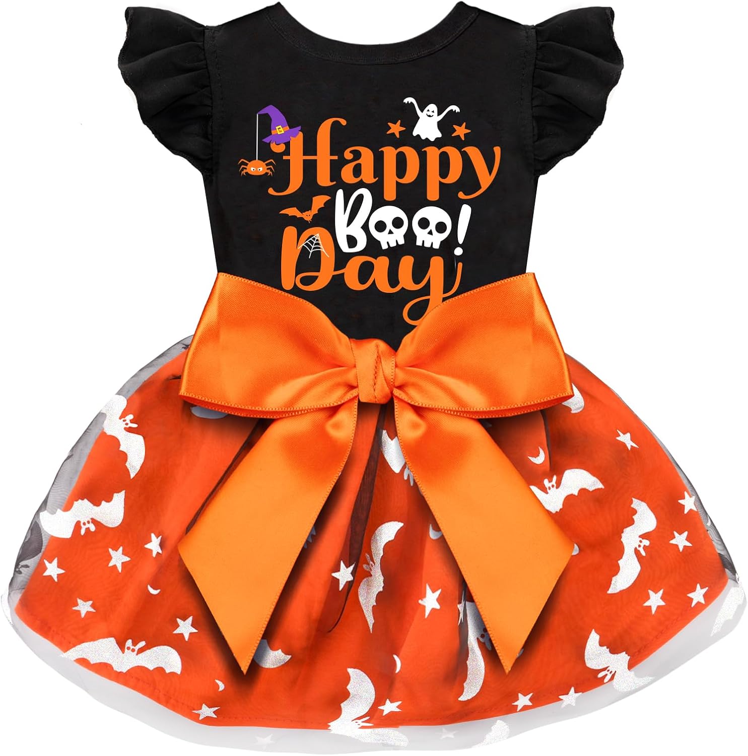 Dog 4th of July Outfit Adorable Ruffle Dog Dress with Elegant Bowknot Tulle Patriotic Puppy Clothes for Small Medium Dogs Cats Boys Girls Pets - Image 12