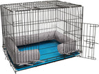Happy Howls Dog Crate Bumper - Dog Cage- Waterproof 1100D Fabric - with Reinforced Ties & Durable Zippers - Fits Front or Side Door Puppy Kennels - Removable Cover (Black, 42.0" L x 28.0" W) - Image 12