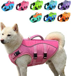 PETDSH Dog Life Jacket Large, High Flotation Dog Life Vest for Swimming Boating, Reflective Puppy Lifejacket with Superior Buoyancy and Rescue Handle, Adjustable Safety Dogs Floating Vests - Image 15