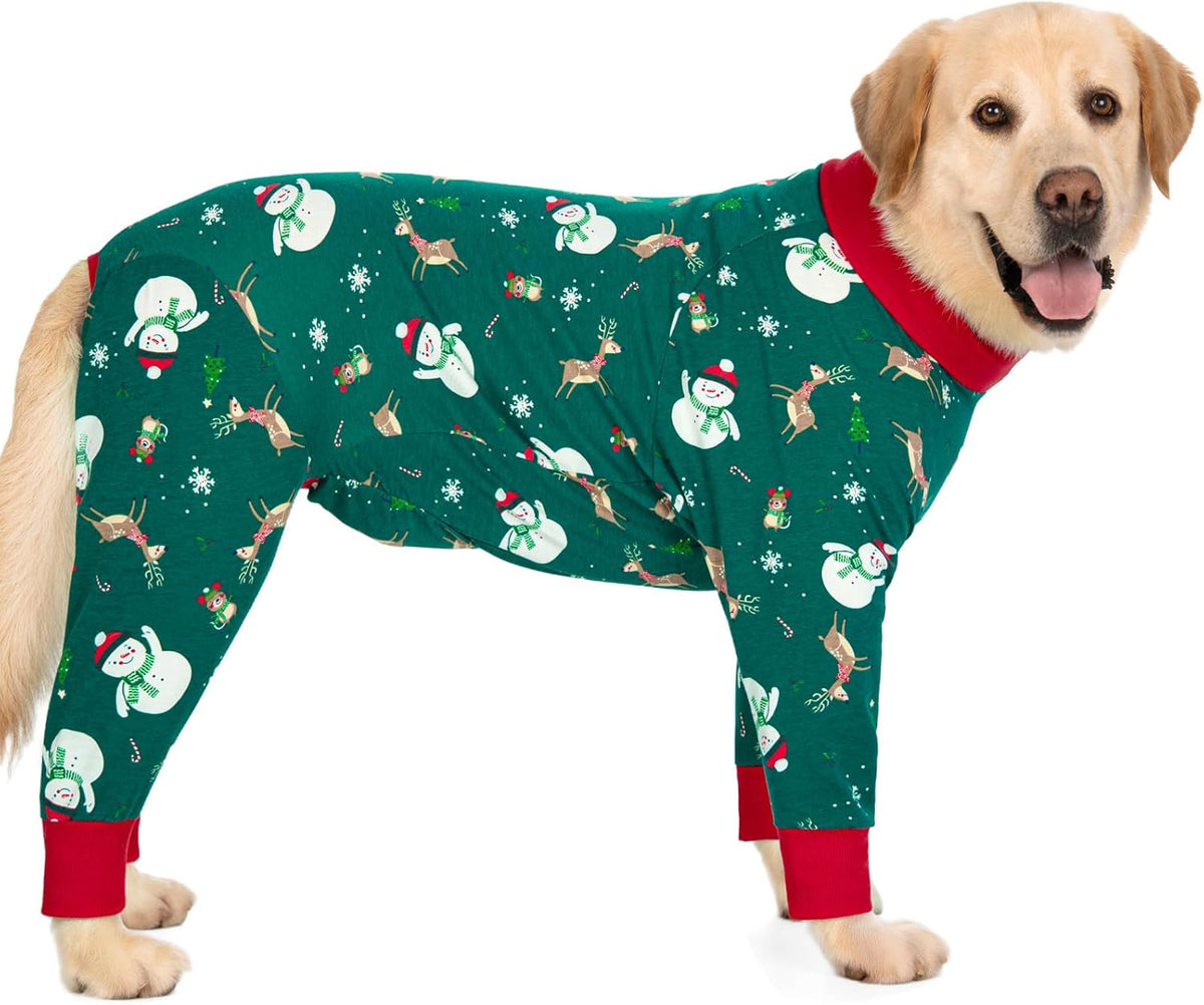 Kzrfojy dinosaur printed anti licking pet pajamas for shedding control.