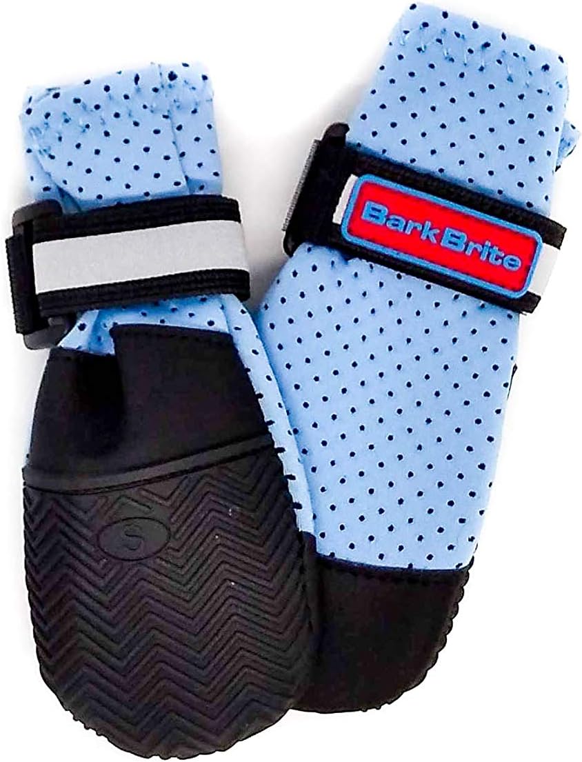Bark Brite Lightweight Neoprene Paw Protector Dog Boots Designed for Comfort and Breathability in 5 Sizes (Blue Lg) - Image 14