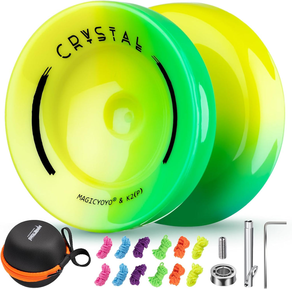 MAGICYOYO K2 Responsive Yoyo for Kids, Professional Yo Yo for Beginner, Dual Purpose Yo-yo Replacement Unresponsive Bearing for Adults/Advanced with 6 Yoyo Strings+Bag+Bearing Remover (Sky Blue) - Image 13