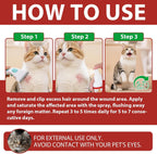USA imported professional grade cat wound healing and odor eliminating spray.
