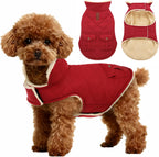 ASENKU Warm Dog Winter Coat, Waterproof Dog Coat for Cold Weather, Fleece Dogs Jacket with Ultra Thick Plush Lining Leash Hole Storage Pockets for Small Dogs (Green, Small) - Image 9