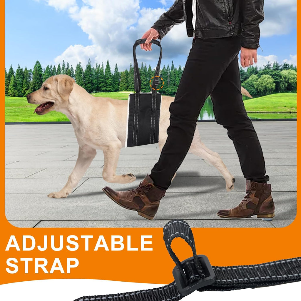 Close up of adjustable straps on Lenpestia dog lift harness