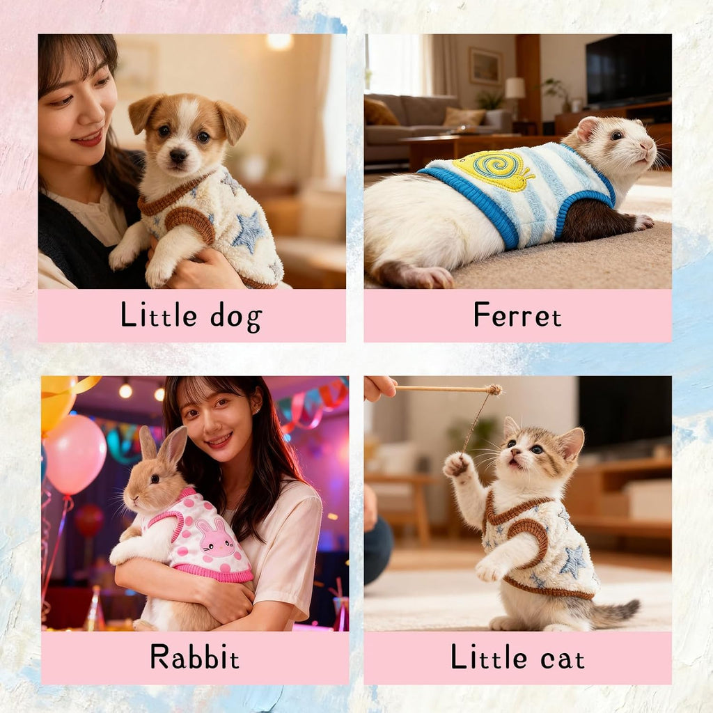 RISESAILS small animal winter apparel size XXS close up texture