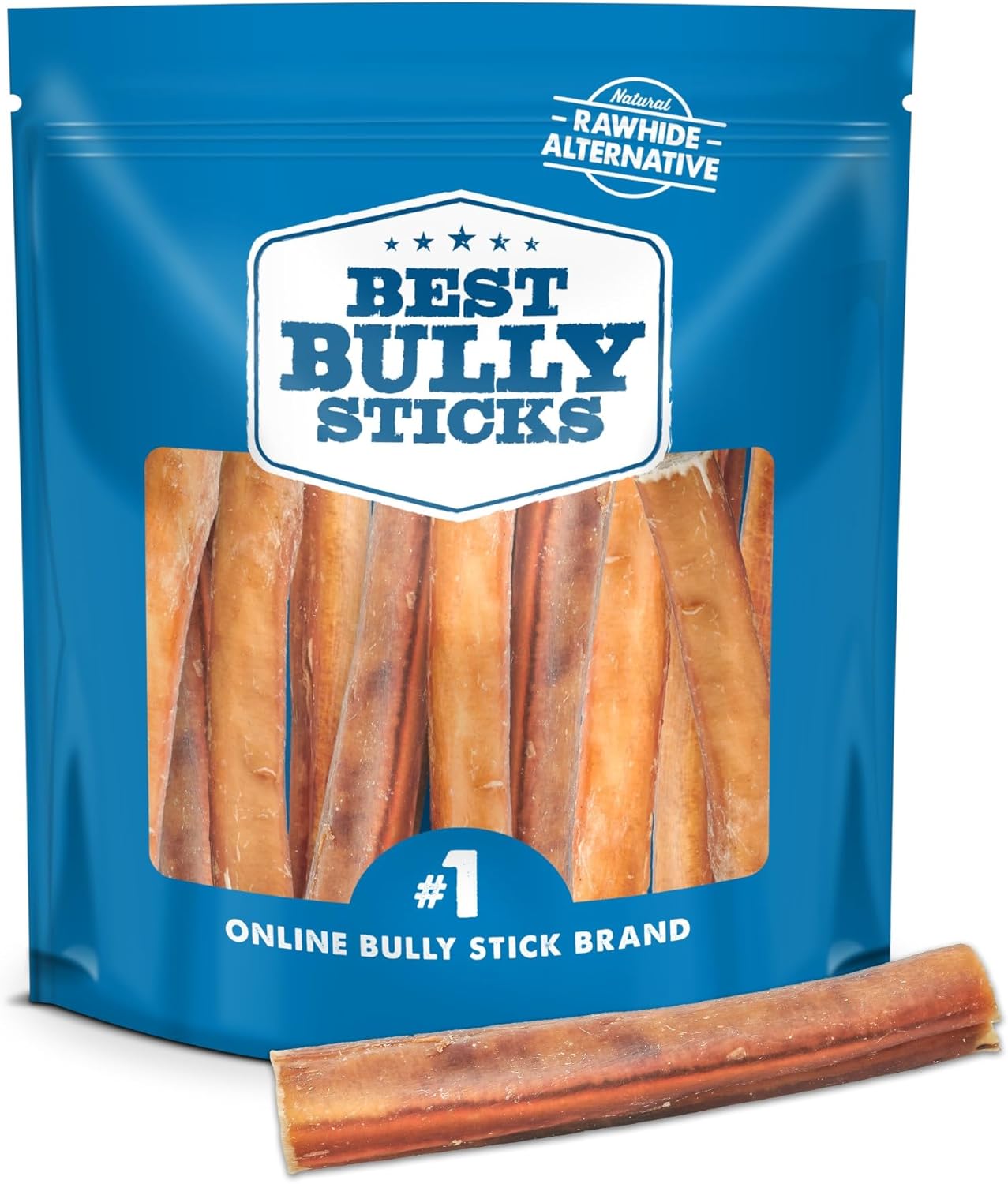 Best Bully Sticks Natural Jumbo 12 Inch Bully Sticks - 4 Count (Pack of 1) - Natural, Grain, Smoky Aroma, No Additives, Grass-Fed Rawhide Free Dog Treats - Image 11