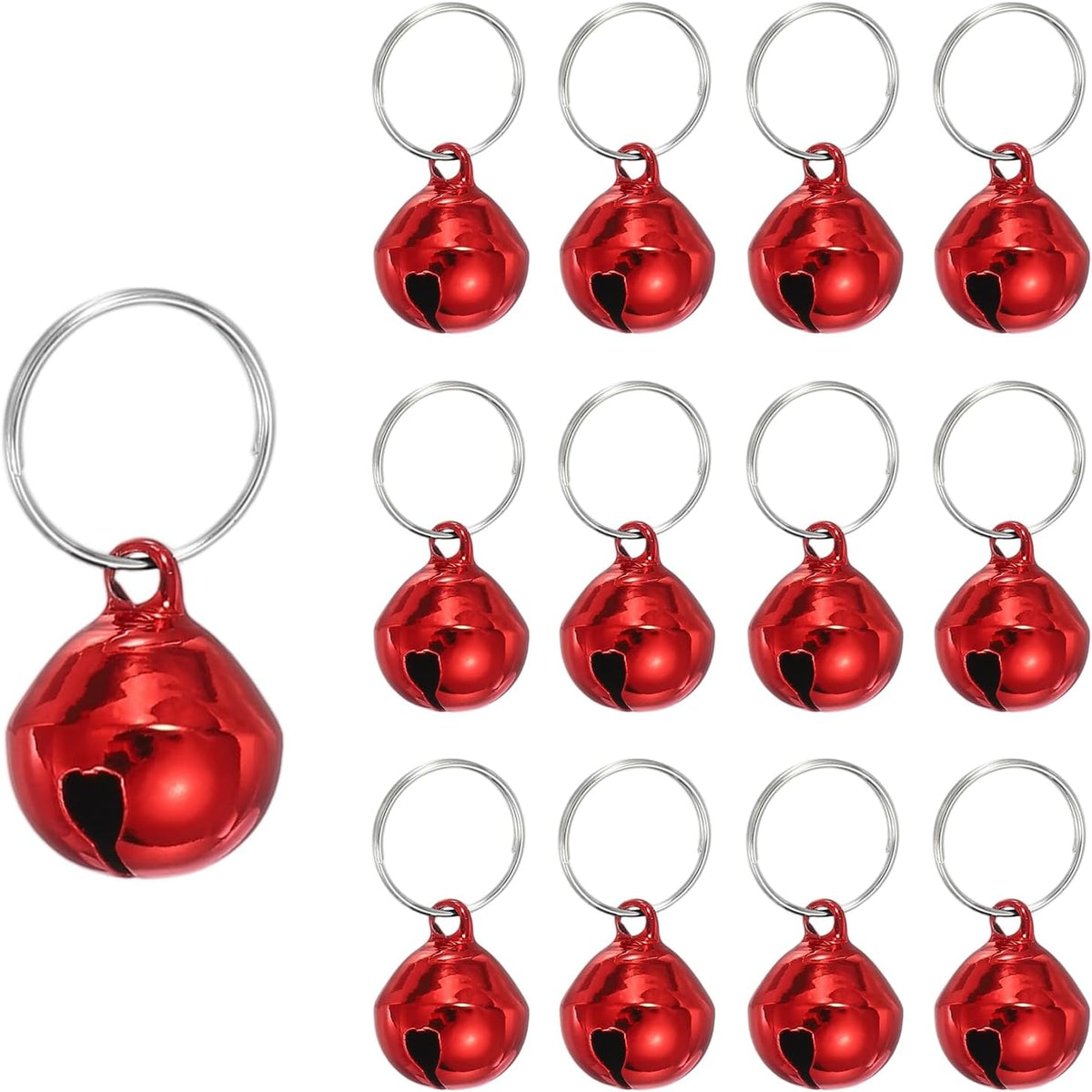 PATIKIL 12 PCS Dog Bell, Mini Cat Bell Small Pet Collar Bells Keychain Cute Bulk Metal Loud Jingle for Dog Collar Charm Pendant Necklace DIY Crafts Christmas Tree Decorations - Image 10