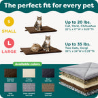Cat sleeping on gray self warming thermal pet bed