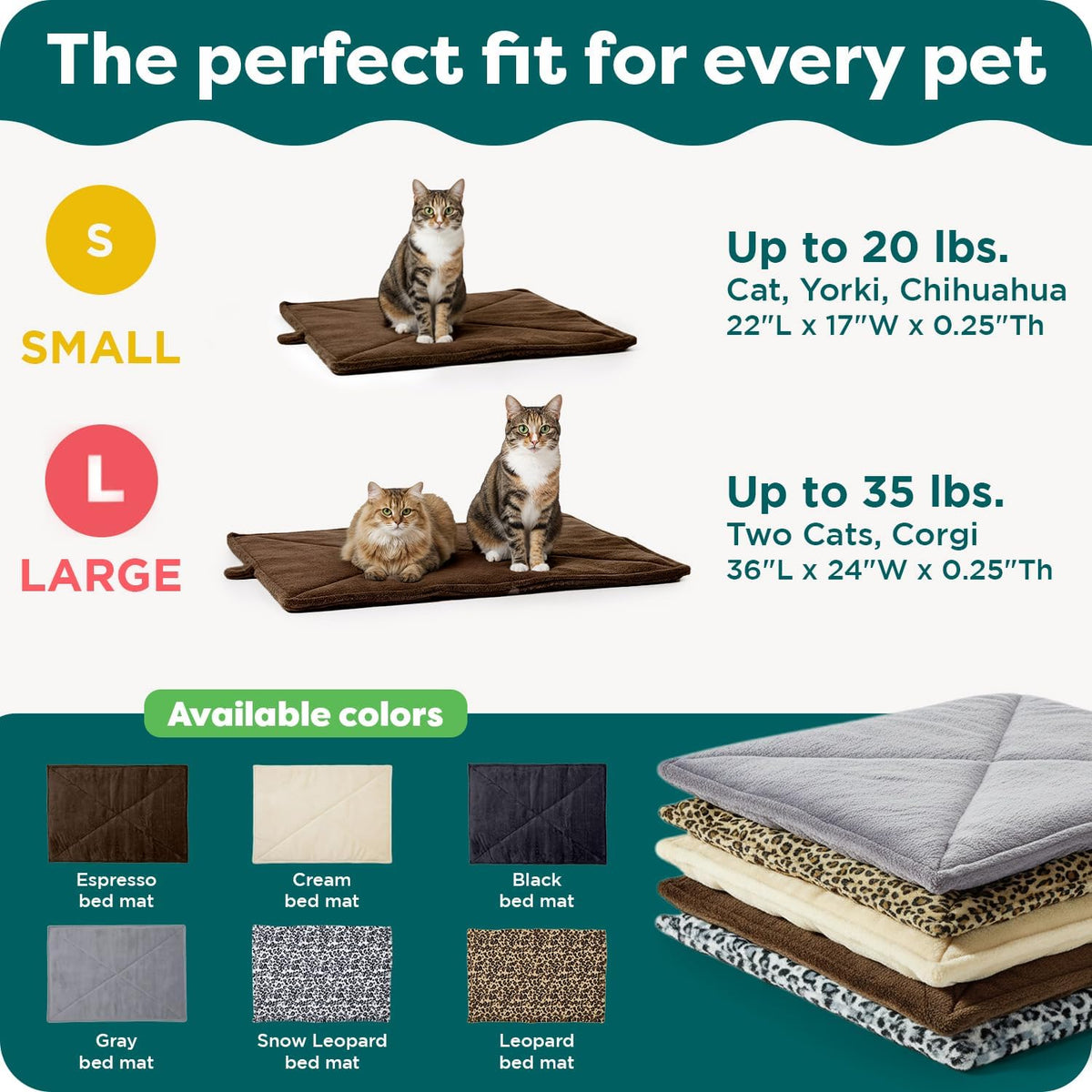Cat sleeping on gray self warming thermal pet bed