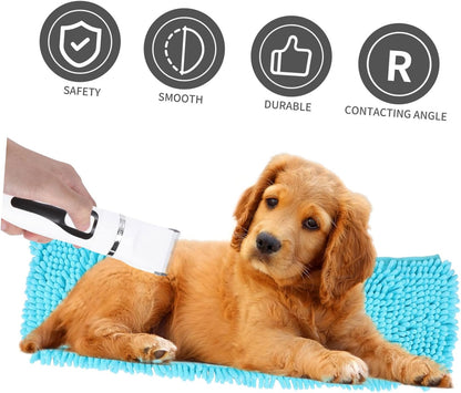 POPETPOP electric pet trimmer package list demonstrating cordless functionality for thick coats