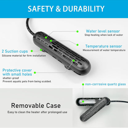Protective cover feature on YukiHalu submersible heater