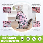 Soft stretchable feline surgical shirt showing adjustable neckline