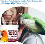 HealthyGut(TM) Avian Probiotics Dietary Supplement for Parrots, All-Natural Digestive System Formula (120 Servings) - Image 6
